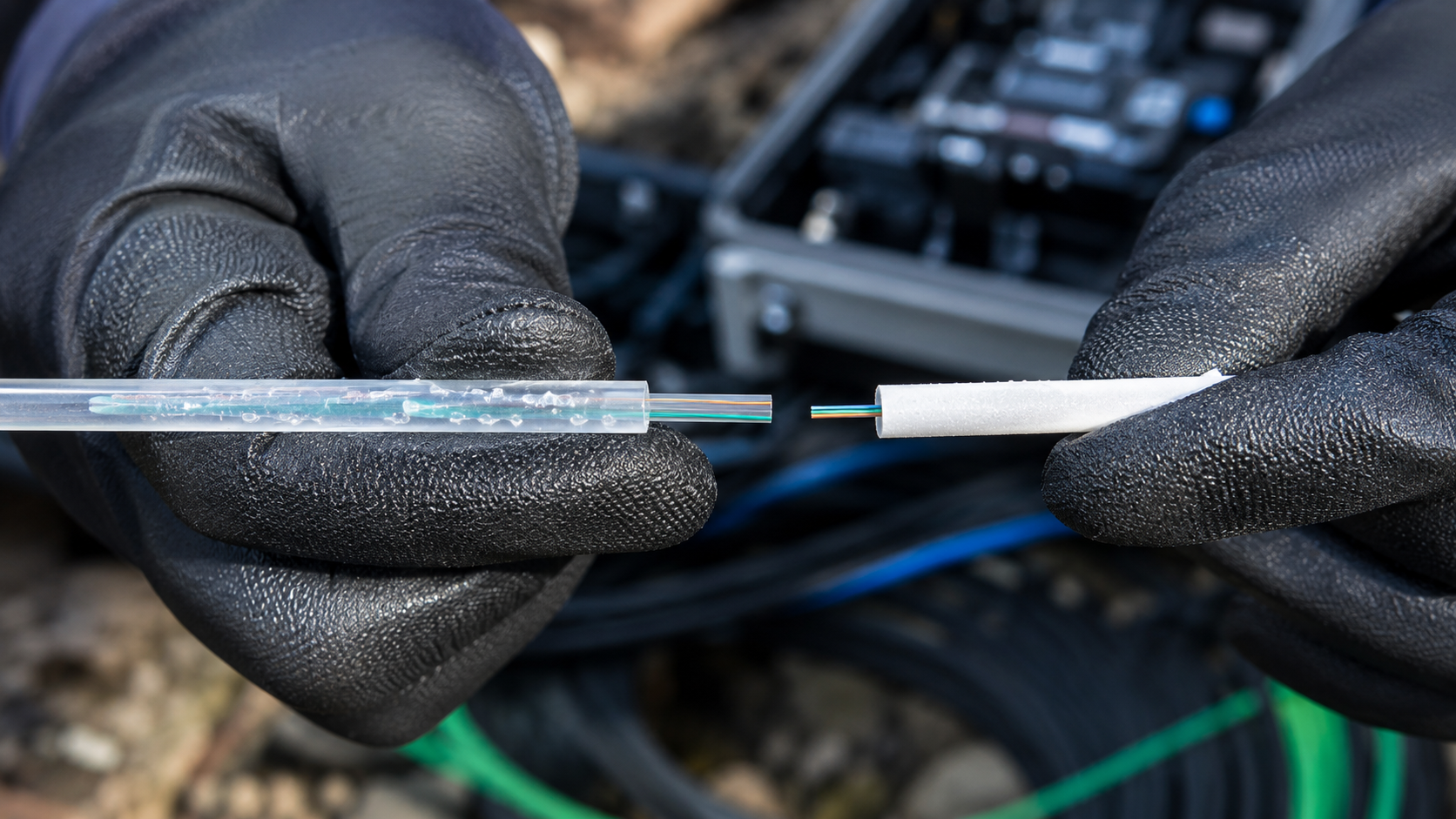 Read more about the article Dry-Water-Blocked vs. Gel-Filled Fiber Cables: What Changes in the Splice Trailer